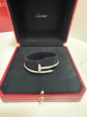 Juste En Clou Bracelet White Gold Classic with Diamonds